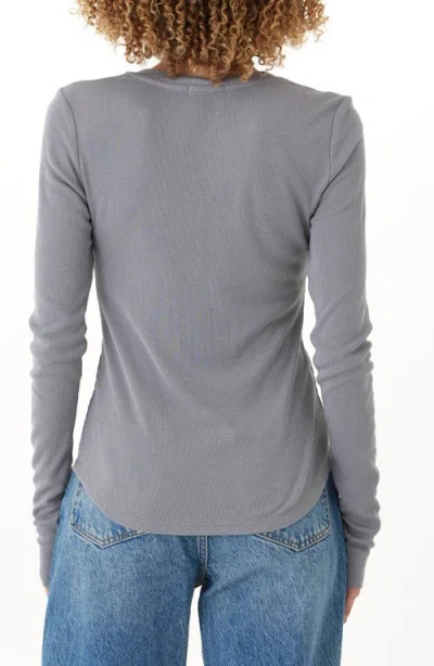 Threads 4 Thought Akia Feather Rib Henley In Gray
