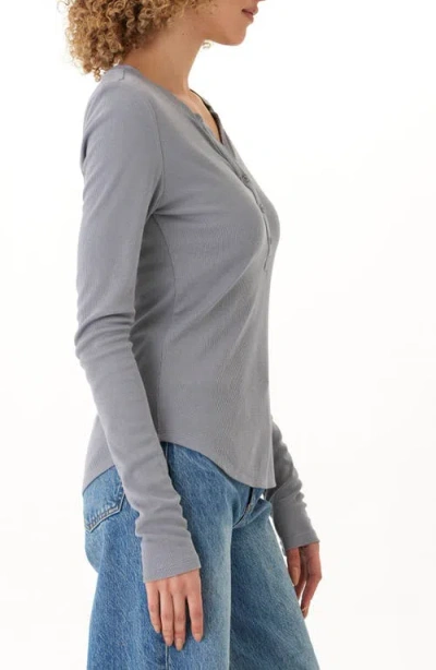 Threads 4 Thought Akia Feather Rib Henley In Gray