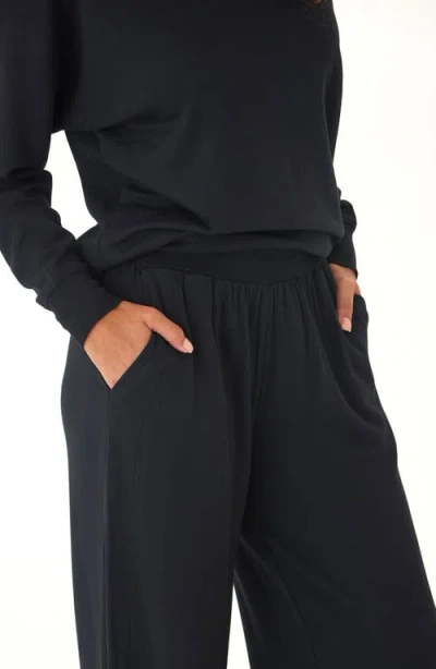 Threads 4 Thought Esmeralda Feather Wide Leg Pants In Black