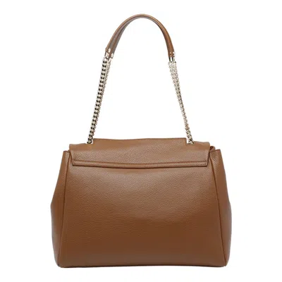 Orciani Medium Sveva Sense Chain Strap Shoulder Bag In Brown