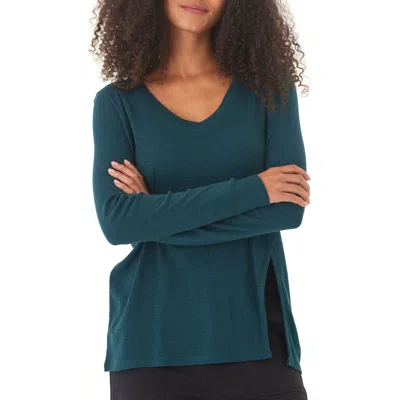 Threads 4 Thought Agatha Texture Slub Long Sleeve T-shirt In Red