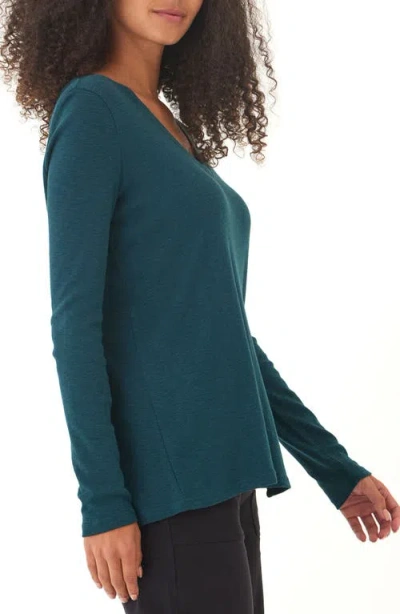 Threads 4 Thought Agatha Texture Slub Long Sleeve T-shirt In Red