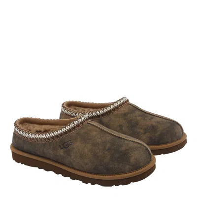 Ugg Tasman Baxter Slippers With Braided Details In Brown
