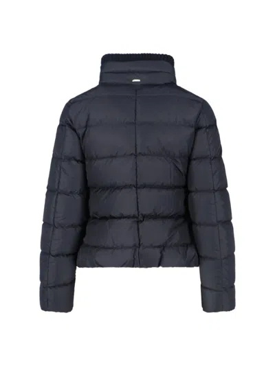 Herno Quilted High Collar Casual Jacket In Multi