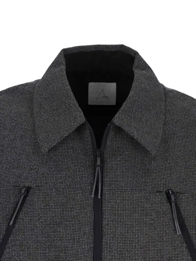 Roa Lamon Reinforced Technical Zip Up Shirt Clothing In Gray