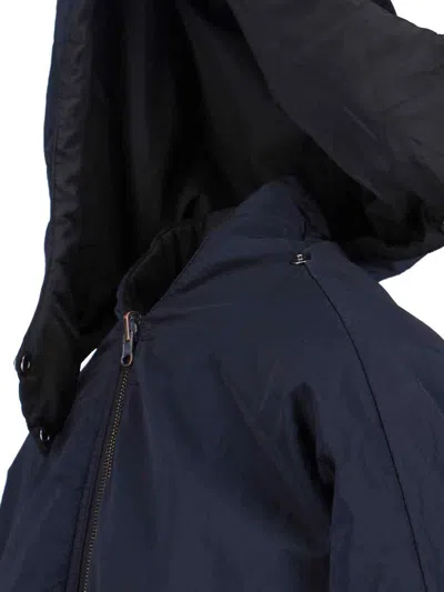 Kimonorain Reversible Coat In Blue