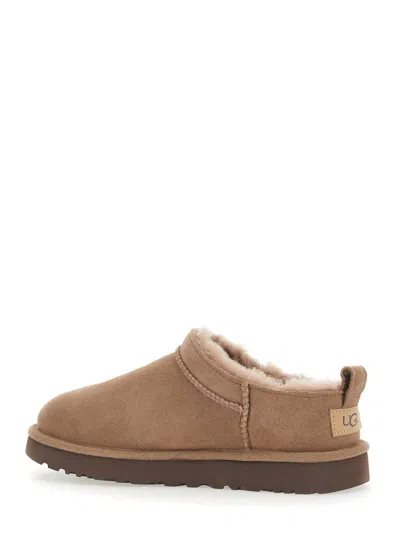 Ugg W Classic Micro Rocky Oak Mule In Nude