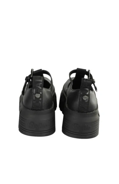 Buffalo Boots Ava Mary Flat Shoe In Black