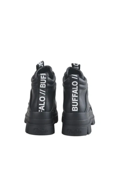 Buffalo Boots Aspha Nc Mid Flat Bootie In Black