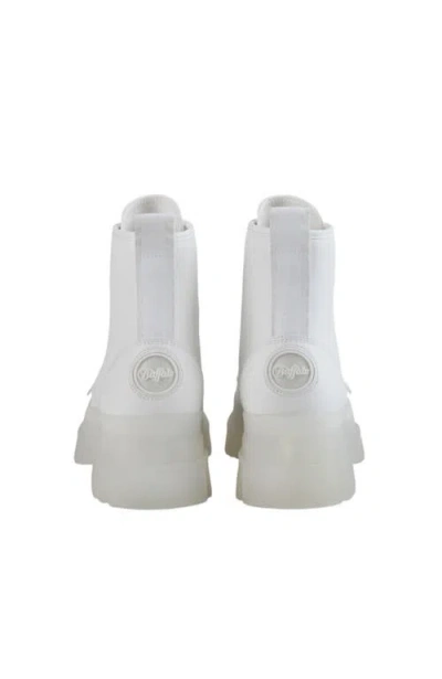 Buffalo Boots Aspha Rld Flat Bootie In White