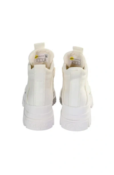 Buffalo Boots Aspha Nc Mid Flat Cut Bootie In White
