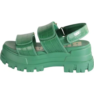 Buffalo Boots Aspha Snd Platform Sandal In Green