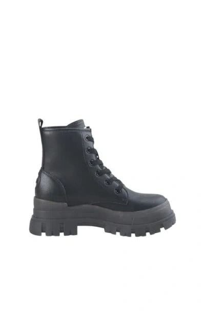 Buffalo Boots Aspha Rld Flat Bootie In Black