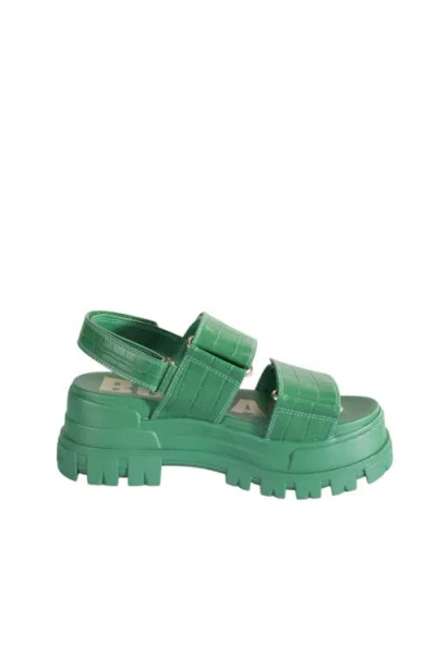 Buffalo Boots Aspha Snd Platform Sandal In Green