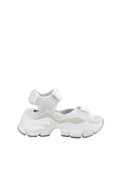 Buffalo Boots Binary 0 Platform Sandal In White