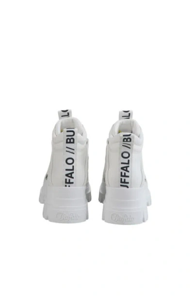 Buffalo Boots Aspha Nc Mid Flat Bootie In White