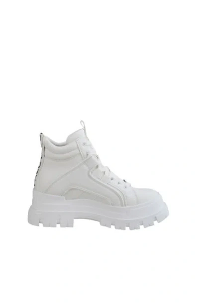Buffalo Boots Aspha Nc Mid Flat Bootie In White