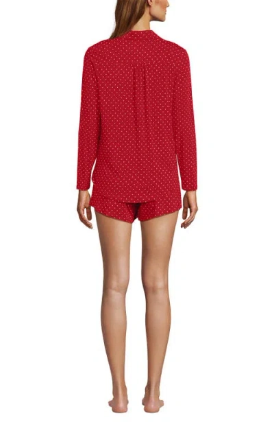 Lands' End Cooling 3 Piece Pajama Set In Multi