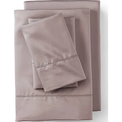 Lands' End 700 Thread Count Luxe Sateen Egyptian Cotton No Iron Bed Sheet Set In Neutral