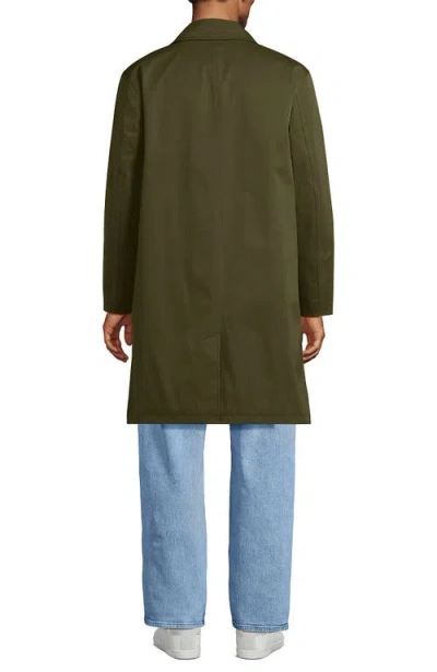 Lands' End Waterproof Mac Raincoat In Green