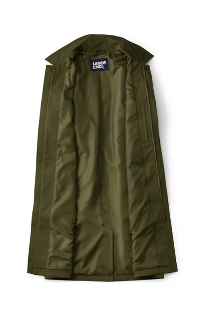 Lands' End Waterproof Mac Raincoat In Green