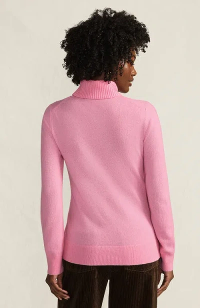 Lands' End Cashmere Turtleneck Sweater In Pink