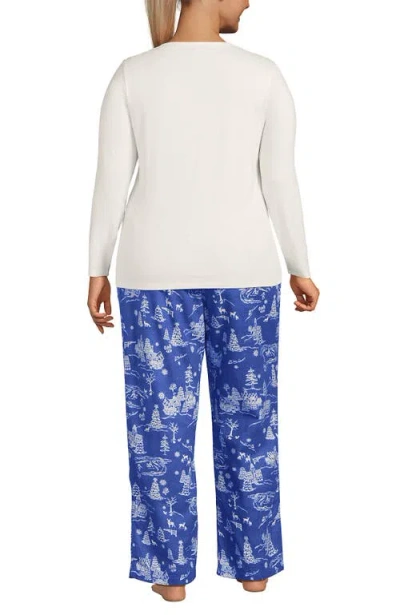 Lands' End Plus Size Pajama Gift Set In Multi