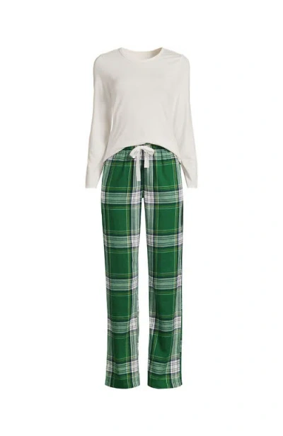 Lands' End Plus Size Pajama Gift Set In Multi
