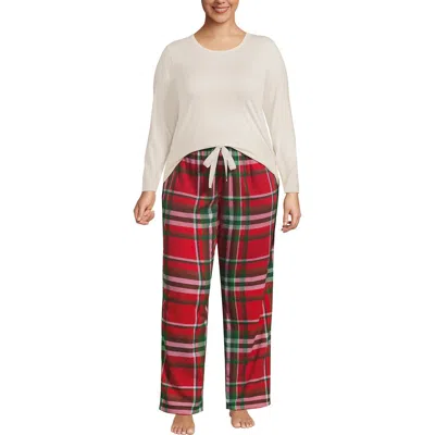 Lands' End Plus Size Pajama Gift Set In Multi