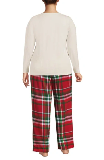 Lands' End Plus Size Pajama Gift Set In Multi