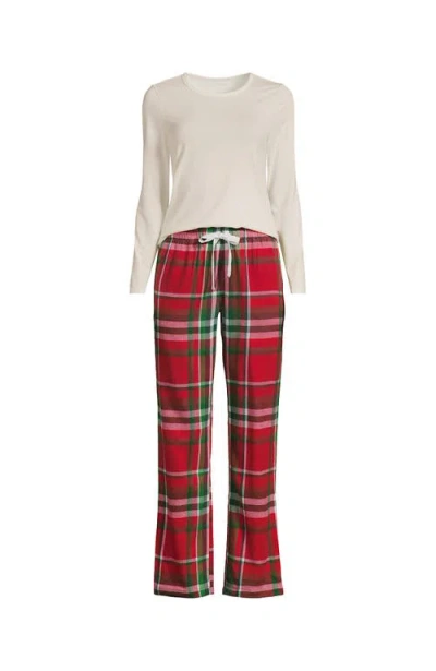 Lands' End Plus Size Pajama Gift Set In Multi