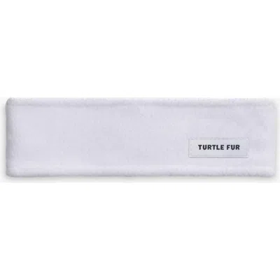 Turtle Fur Double-layer Fleece Headband In White