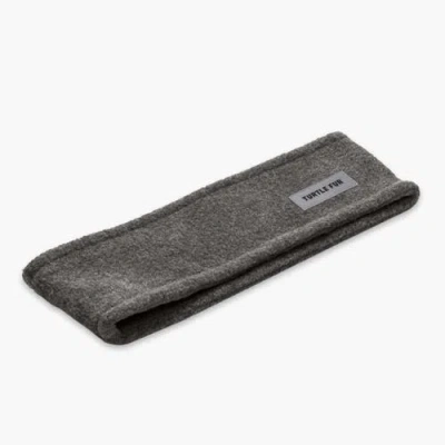 Turtle Fur Double-layer Fleece Headband In Gray