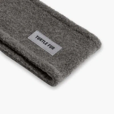 Turtle Fur Double-layer Fleece Headband In Gray