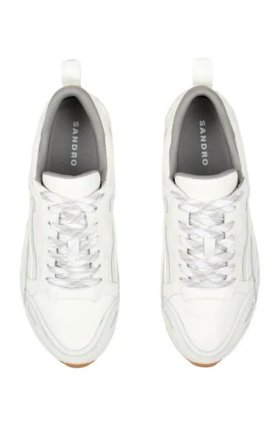 Sandro Flame Sneakers In White