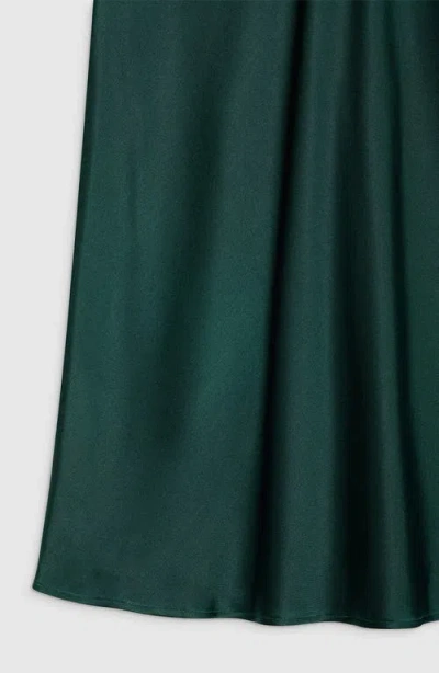 Anine Bing Bar Silk Skirt In Green