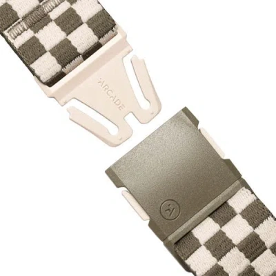 Arcade Check Belt In Brown