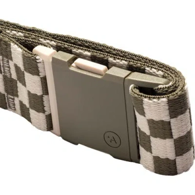 Arcade Check Belt In Brown