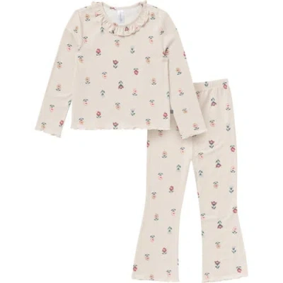 Modern Moments™ By Gerber Ruffle Collar Top And Flare Pant Set In Neutral
