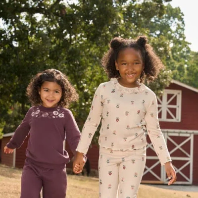 Modern Moments™ By Gerber Ruffle Collar Top And Flare Pant Set In Neutral