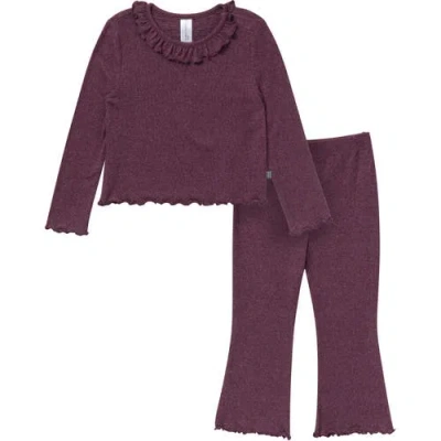 Modern Moments™ By Gerber Ruffle Collar Top And Flare Pant Set In Purple