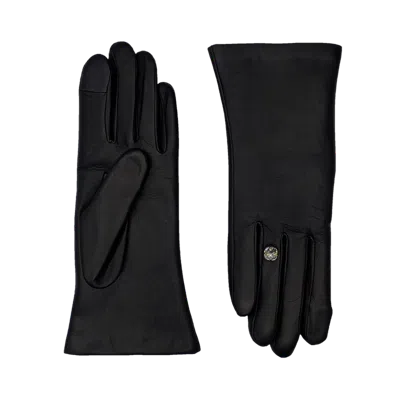 Agnelle Lambskin Glove Lined In Black