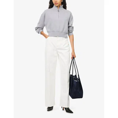 Victoria Beckham Wide Leg Pants In White