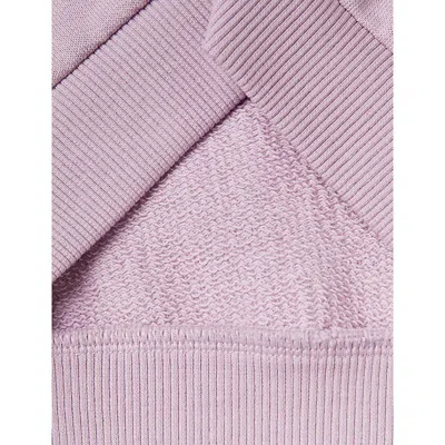 Benetton Lilac Embellished-heart Long-sleeve Cotton Sweatshirt 18 Months-5 Year In Pink