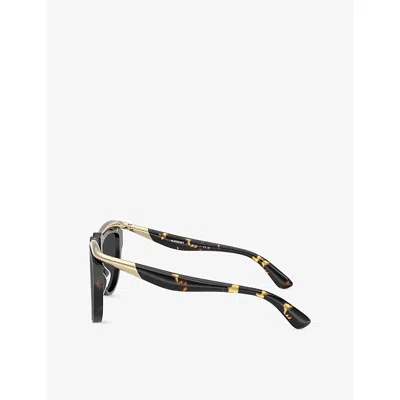 Burberry Womens Brown Be3162u Pilot-frame Metal Sunglasses In Gray