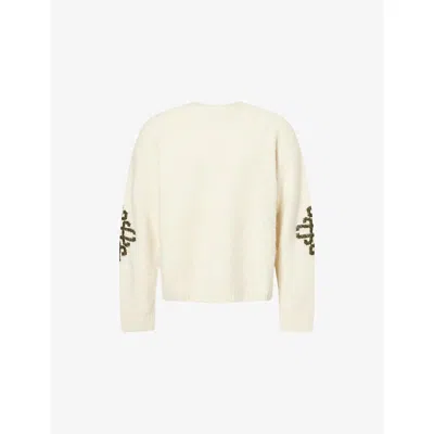 The Couture Club Mens White Emblem Waffle Cotton Top Xxl In Neutral