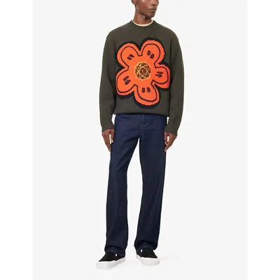Kenzo Boke Flower Cotton Blend Sweater In Multi
