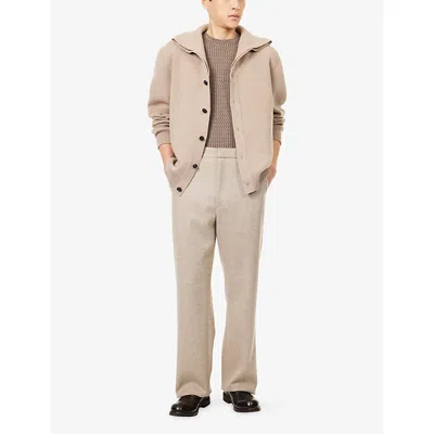 Giorgio Armani Mens Barley Fancy Crewneck Short-sleeve Jersey T-shirt In Gray