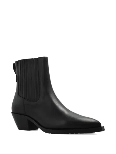 Allsaints Leather Marcie Chelsea Boots In Black