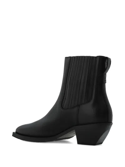 Allsaints Leather Marcie Chelsea Boots In Black